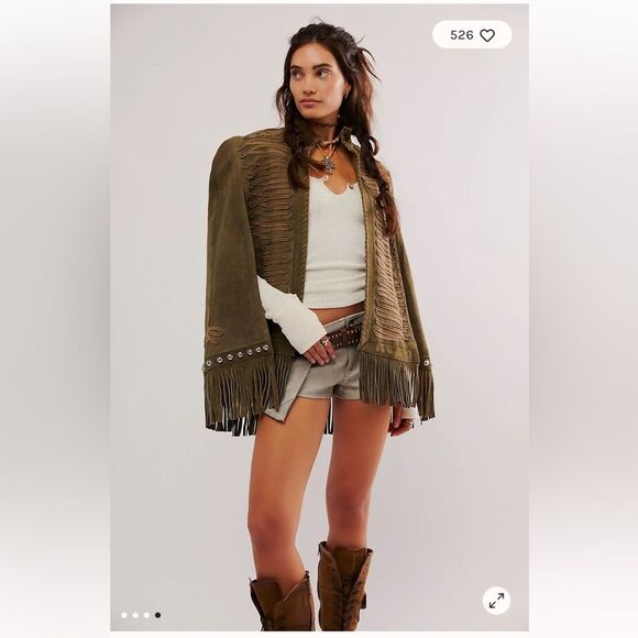 FP x Understated Leather Fringe Cape - Picture 3 of 7